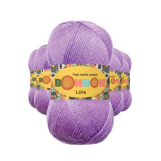 5 Adet Lüks Patik İpi Yünü Lila 98275 