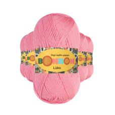 5 Adet Lüks Patik İpi Yünü Koyu Pembe 98298 