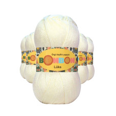 5 Adet Lüks Patik İpi Yünü Ekru 98300 