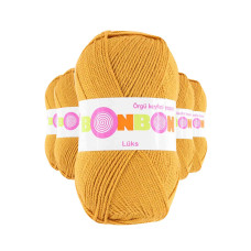 5 Adet Lüks Patik İpi Yünü Hardal 98415 