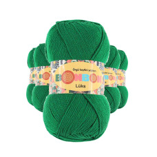 5 Adet Lüks Patik İpi Yünü Canlı Yeşil 98596 