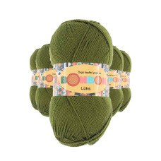 5 Adet Lüks Patik İpi Yünü Haki 98686 