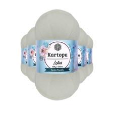 5 Adet Lotus Bikini Büstiyer Bluz Örgü İpi  K010 Beyaz 