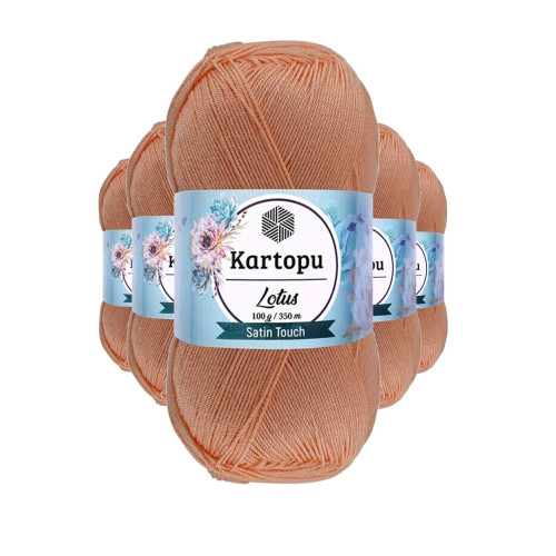 5 Adet Lotus Bikini Büstiyer Bluz Örgü İpi  K277 Şeftali