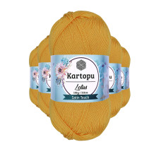 5 Adet Lotus Bikini Büstiyer Bluz Örgü İpi  K318 Koyu Sarı 