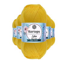 5 Adet Lotus Bikini Büstiyer Bluz Örgü İpi  K323 Civciv Sarı