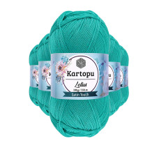 5 Adet Lotus Bikini Büstiyer Bluz Örgü İpi  K440 Yeşil 