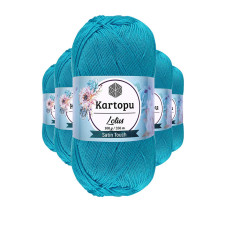 5 Adet Lotus Bikini Büstiyer Bluz Örgü İpi  K512 Turkuaz 