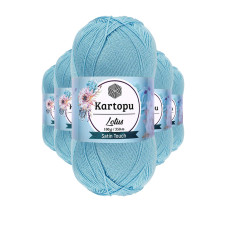 5 Adet Lotus Bikini Büstiyer Bluz Örgü İpi  K537 Bebe Mavi 