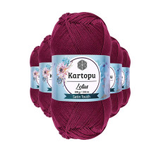 5 Adet Lotus Bikini Büstiyer Bluz Örgü İpi  K747 Mürdüm 