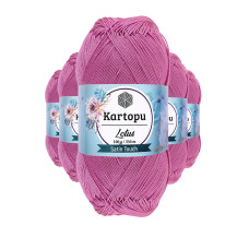 5 Adet Lotus Bikini Büstiyer Bluz Örgü İpi  K775 Leylak 