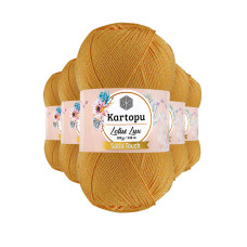 5 Adet Lotus Lux Bikini Büstiyer Bluz Simli Örgü İpi K318 Koyu Sarı 