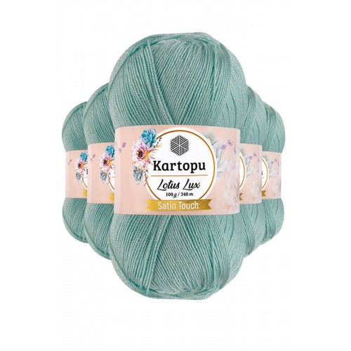 5 Adet Lotus Lux Bikini Büstiyer Bluz Simli Örgü İpi K507 Mint