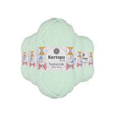 5 Adet Yumurcak Kadife El Örgü İpi Su Yeşili K560 