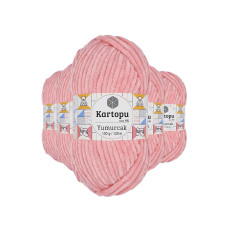 5 Adet Yumurcak Kadife El Örgü İpi Pudra K777 