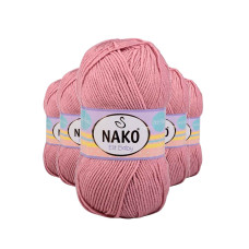 5 Adet Elite Baby El Örgü İpi Tüylenmeyen Bebek Yünü Gül Kurusu 10325 