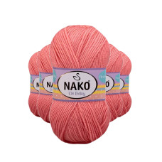 5 Adet Elite Baby El Örgü İpi Tüylenmeyen Bebek Yünü Somon 1469 