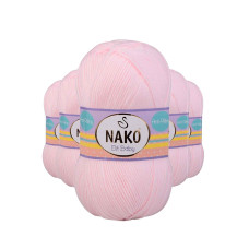 5 Adet Elite Baby El Örgü İpi Tüylenmeyen Bebek Yünü Soft Pembe 2892 