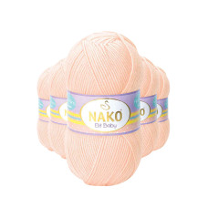 5 Adet Elite Baby El Örgü İpi Tüylenmeyen Bebek Yünü Soft Şeftali 3701 