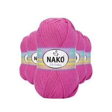 5 Adet Elite Baby El Örgü İpi Tüylenmeyen Bebek Yünü Çöl Gülü 5278 