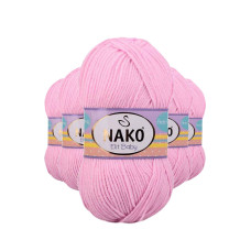 5 Adet Elite Baby El Örgü İpi Tüylenmeyen Bebek Yünü Açık Pembe 6936 