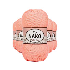 5 Adet Pırlanta Amigurumi El Örgü İpi Yünü Somon 3148 