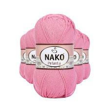 5 Adet Pırlanta Amigurumi El Örgü İpi Yünü Pembe 6740