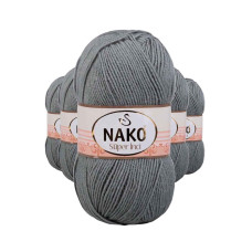 5 Adet Süper İnci El Örgü İpi 100 gr Pastel Yeşil 11537 