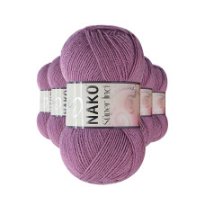 5 Adet Süper İnci El Örgü İpi 100 gr Koyu Gülkurusu 569 