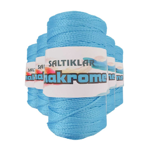 5 Adet Polyester Makrome İpi 3050 Mavi 100 gr