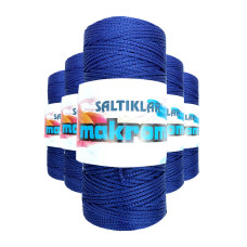 5 Adet Polyester Makrome İpi 370 Lacivert 100 gr 