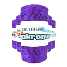 5 Adet Polyester Makrome İpi 4250 Mor 100 gr