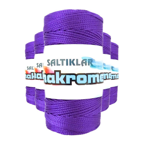 5 Adet Polyester Makrome İpi 4250 Mor 100 gr