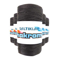 5 Adet Polyester Makrome İpi SYH Siyah 100 gr 