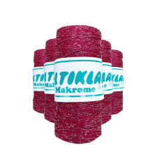 5 Adet Polyester Simli Makrome İpi SG-1845 