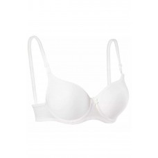 Silikonlu Desteksiz Telli Düz Boş Sütyen Beyaz 