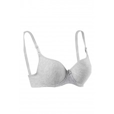 Silikonlu Desteksiz Telli Düz Boş Sütyen Gri 