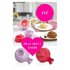 Pratik Pilav Ve Tatlı Kalıbı 4 Adet Pilav Ve Tatlı Şekillendirici 