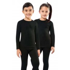 Kota 1 Adet Kız Erkek Çocuk Termal Siyah İçlik Fanila Body 2005 