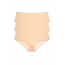 3 Adet Kadın Yüksek Bel Bato Külot Ten 