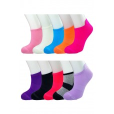 12 Adet Neon Parlak Renk Yumuşak Kadın Bilek Çorap 