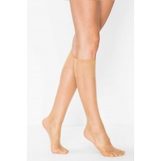 Kadın Diz Altı Parlak Fit 15 Denye Çorap Ten 