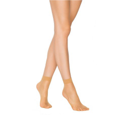 Fit 15 Soket Ince Parlak Kısa Çorap Ten 