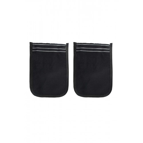 2 Adet Osmanlı Kalın Siyah Banyo Hamam Kesesi 25x17 Cm