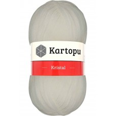 Kristal Çift Katlı El Örgü Lif İpi Ekru K013 