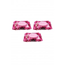 3 Paket Red Rose Islak Havlu Mendil 90 Adet Kapaklı Gül Kokulu 