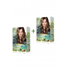 2 Paket Natural Beauty Amonyaksız Saç Boyası 7.3 Fındık Kabuğu 