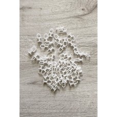 Dikmeli Sistem 75 adet Tül ve Perde Düğmesi Sağlam Korniş Halkası 