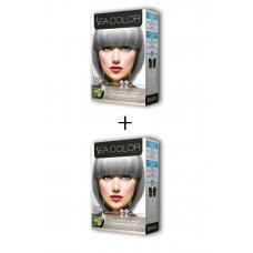 2X2 Tüp Krem Saç Boyası Seti Füme Gri No:0.01 