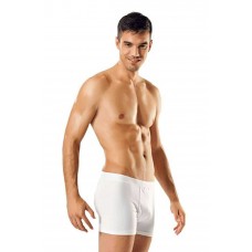 3 adet Tutku Likralı Erkek Beyaz Boxer 0114 